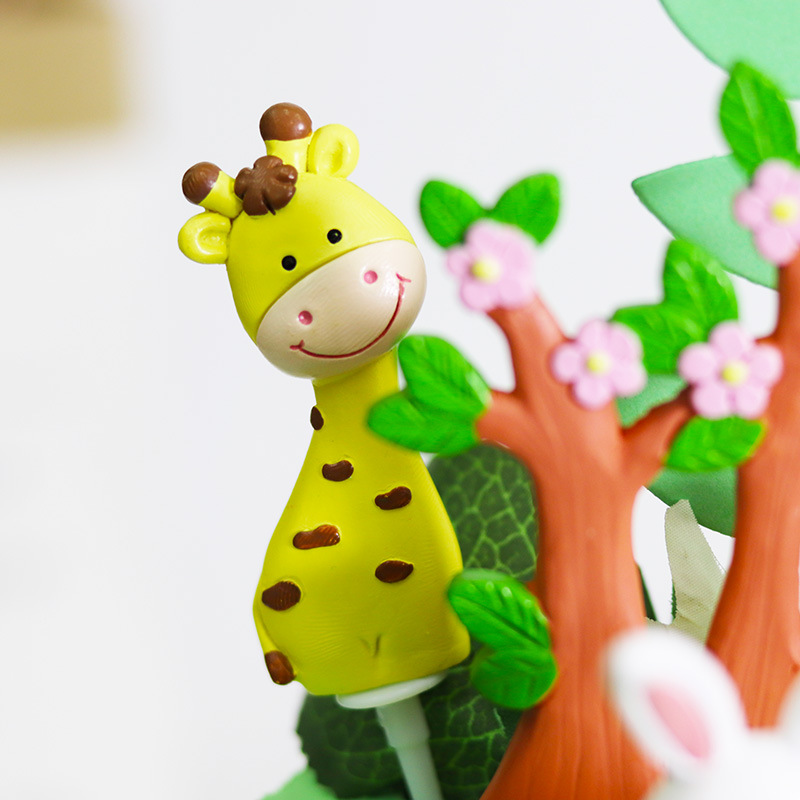 Kids Birthday Party Decoration Kit Jungle Animal Theme Cartoon Cake Accessories For Childrens Celebration - 6