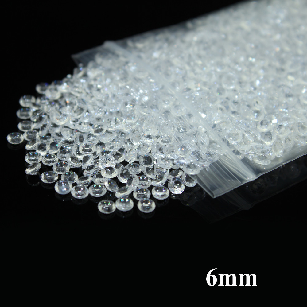 1000pcs Deluxe Clear Acrylic Diamond Confetti Table Scatters For Wedding Party Event Decorations - 5