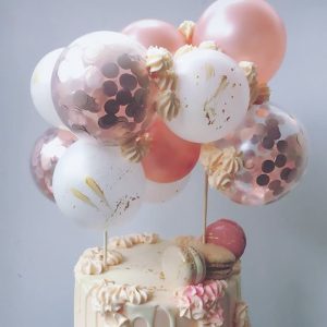 10pcs Set 5inch Balloons Cake Topper Birthday Party Decorations Kids Rose Gold Balloon Baby Shower And Wedding Decor