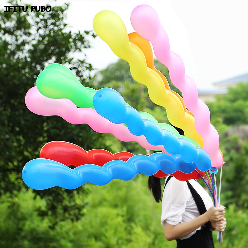 50pcs Giant Spiral Latex Balloons Helium Quality Perfect For Birthday Wedding Party Decorations - 5