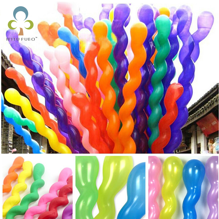 50pcs Giant Spiral Latex Balloons Helium Quality Perfect For Birthday Wedding Party Decorations - 1