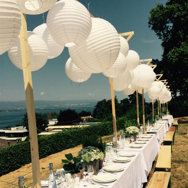 10 15 20 25 30cm Colorful Chinese Paper Lanterns For Wedding Birthday Decor Diy Lampion Hanging Ball Holiday Party Supplie - 3