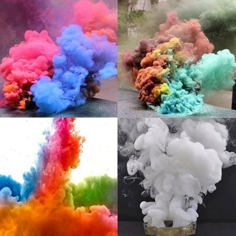 5pcs Smoke Cake Colorful Spray Effect Round Bomb Party Stage Studio Photography Props Magic Light Maker - 6