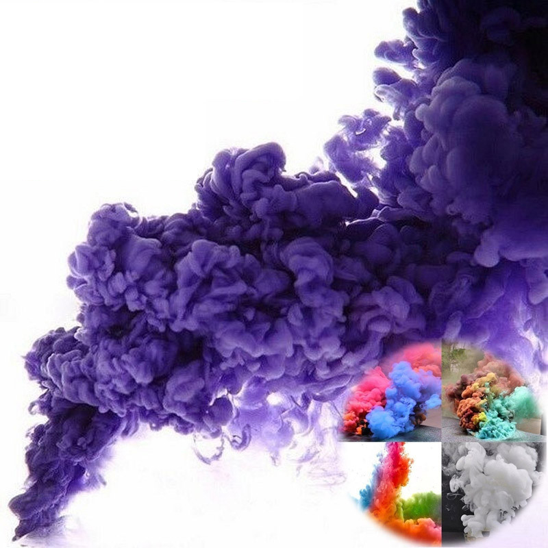 5pcs Smoke Cake Colorful Spray Effect Round Bomb Party Stage Studio Photography Props Magic Light Maker - 5