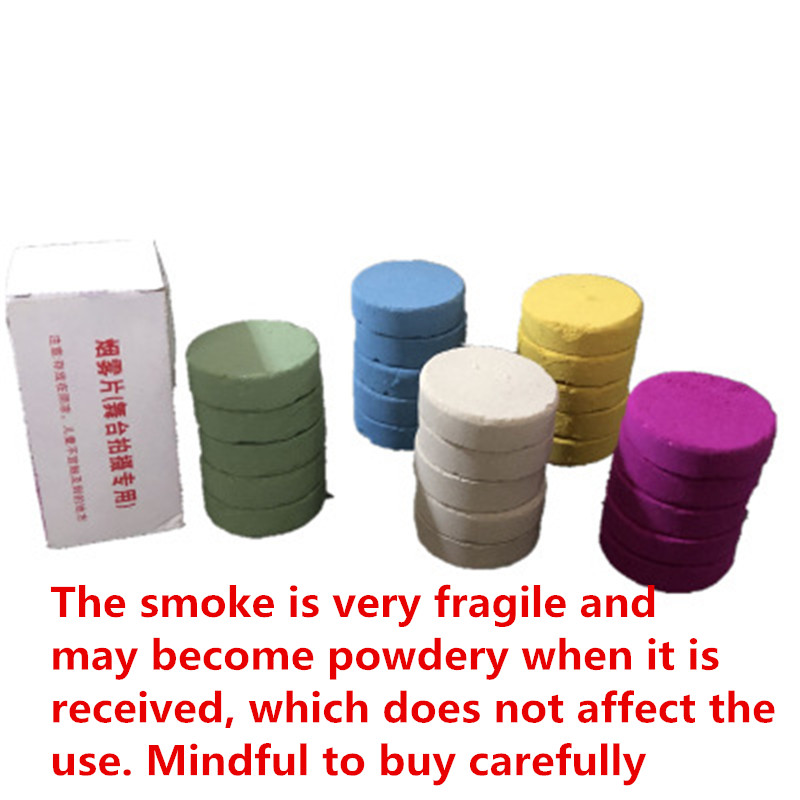 5pcs Smoke Cake Colorful Spray Effect Round Bomb Party Stage Studio Photography Props Magic Light Maker - 4