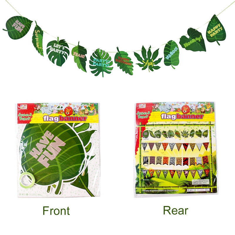 Fengrise Jungle Safari Theme Animal Banner Baby Boy Shower Decorations Birthday Party Favors - 16