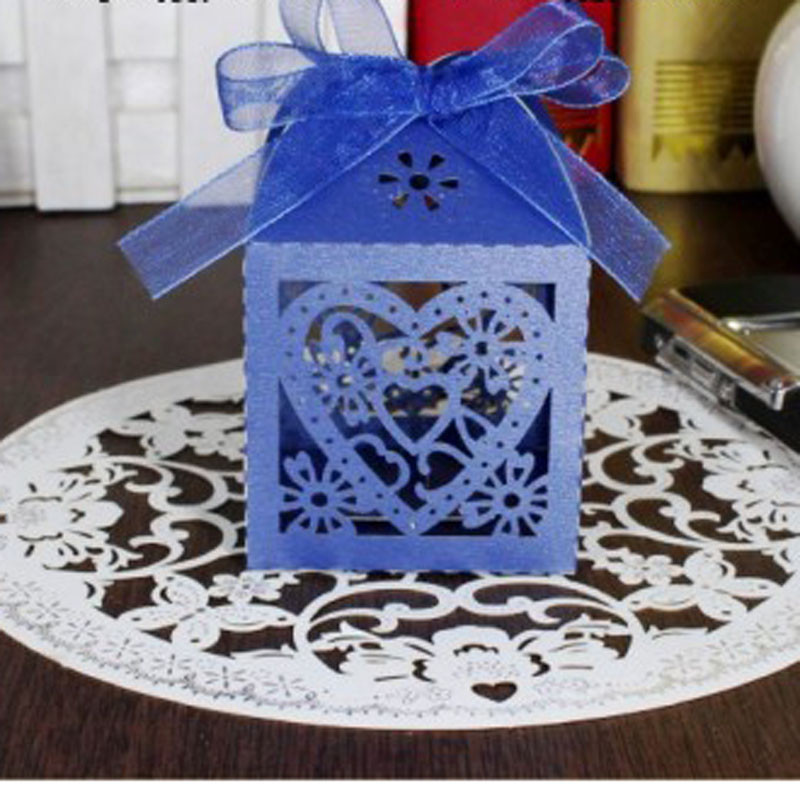 10piece Hollow Heartshaped Laser Cut Candy Boxes Set With Ribbons For Weddings Baby Showers Party Favors And Gifts - 19