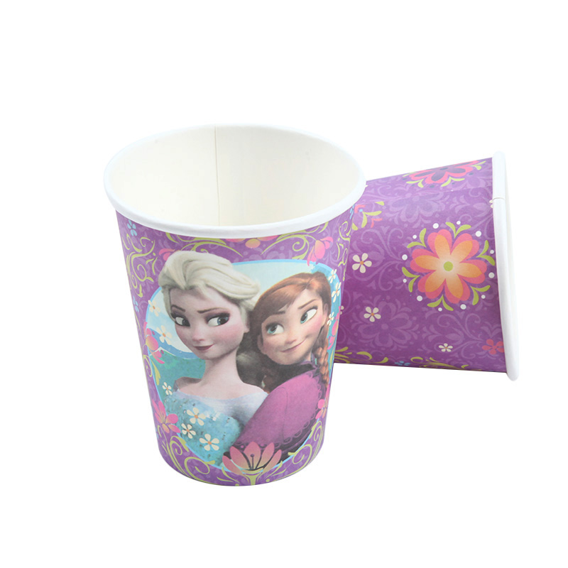 Disney Frozen Anna And Elsa Birthday Party Decorations Kids Disposable Tableware Set With Princess Theme - 2