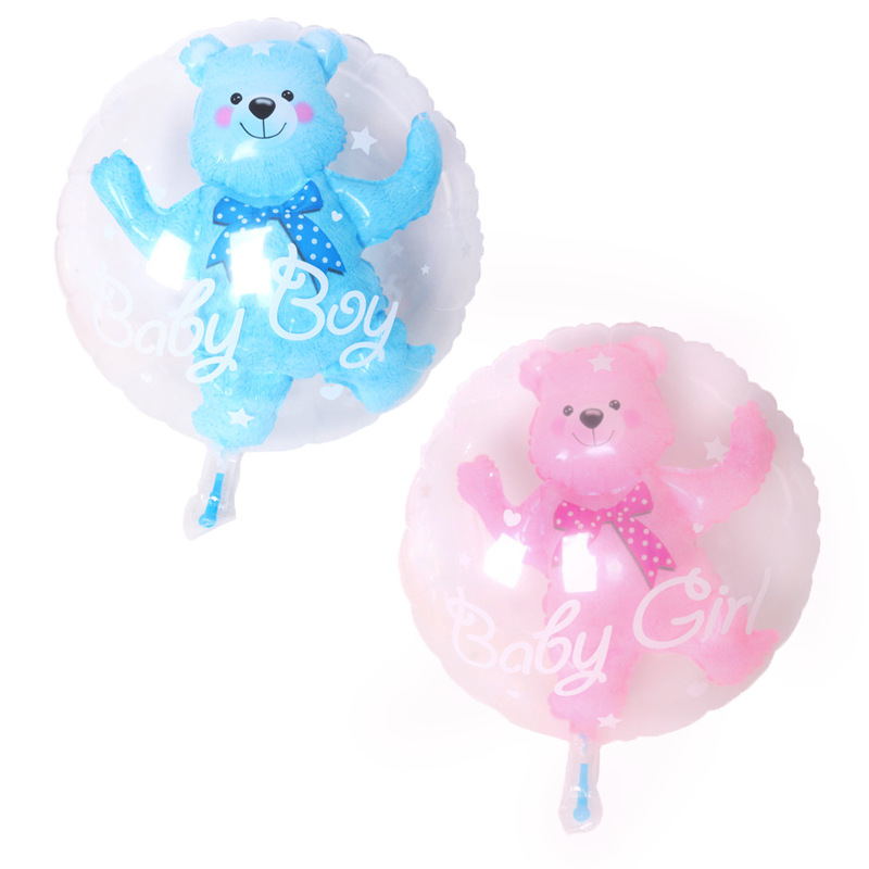 Large 59 X 69cm Bubble Bear Helium Balloons Aluminum Foil Perfect For Baby Shower Birthday Party Wedding Decorations Classic Kids Toys - 1