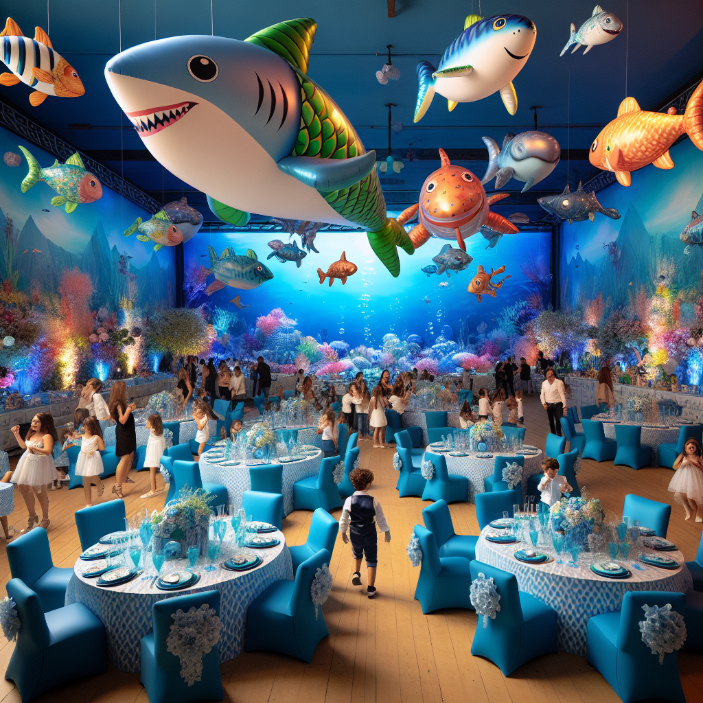 Transform Your Celebration with Vibrant Large Foil Balloons for Aquatic-themed Birthday Celebrations  