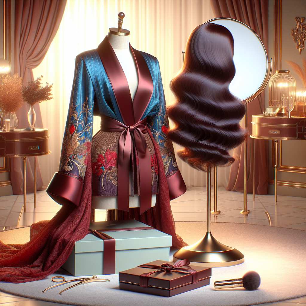 Discover the Allure of a Luxurious Gift Bundle with Designer Clothing and Hair Wig  