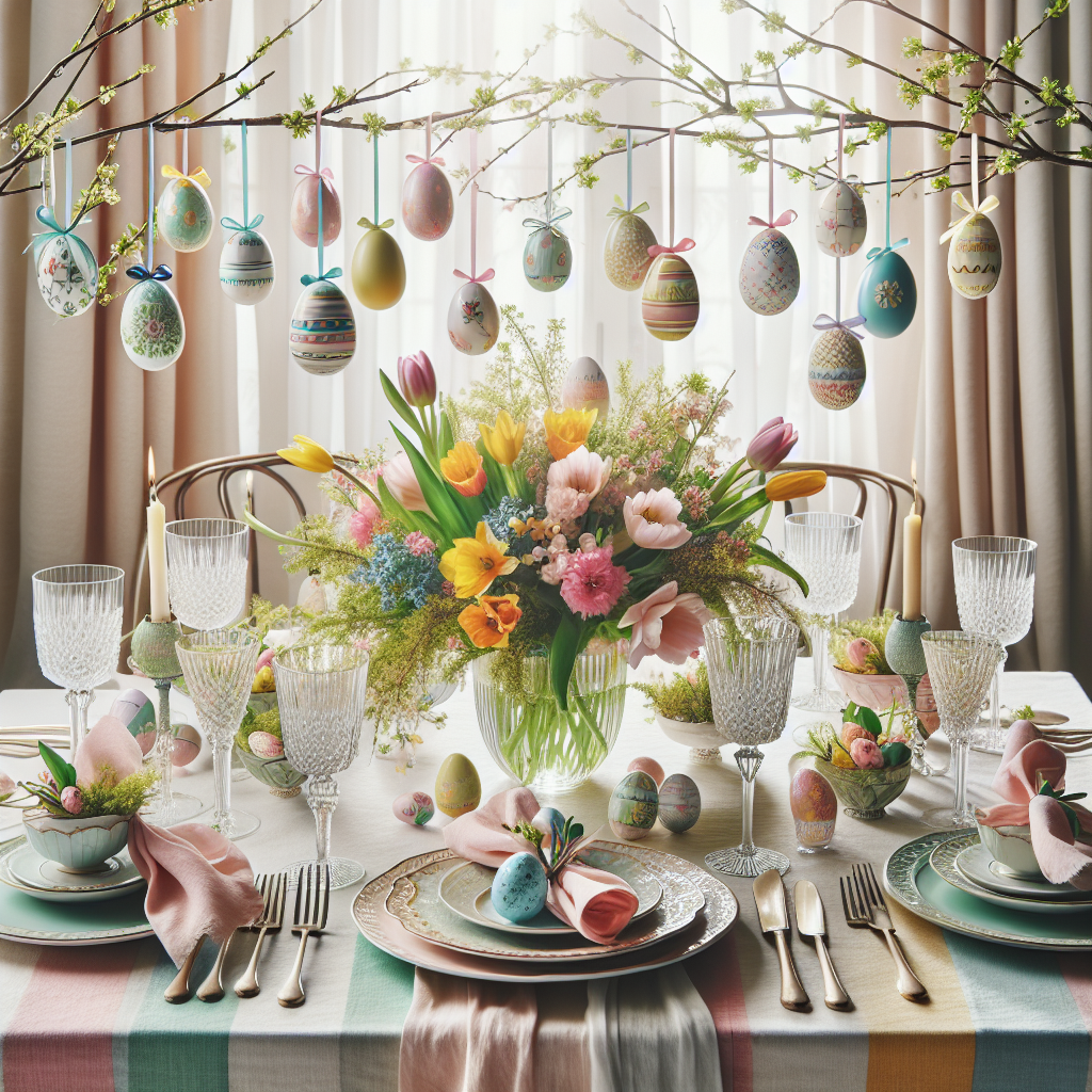 Festive Easter Decor Accents for Holiday Gatherings and Celebrations  
