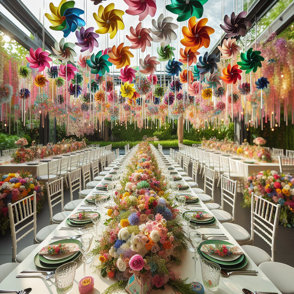 Transforming Event Spaces: Unique Display Ideas for Decorative Pinwheels  