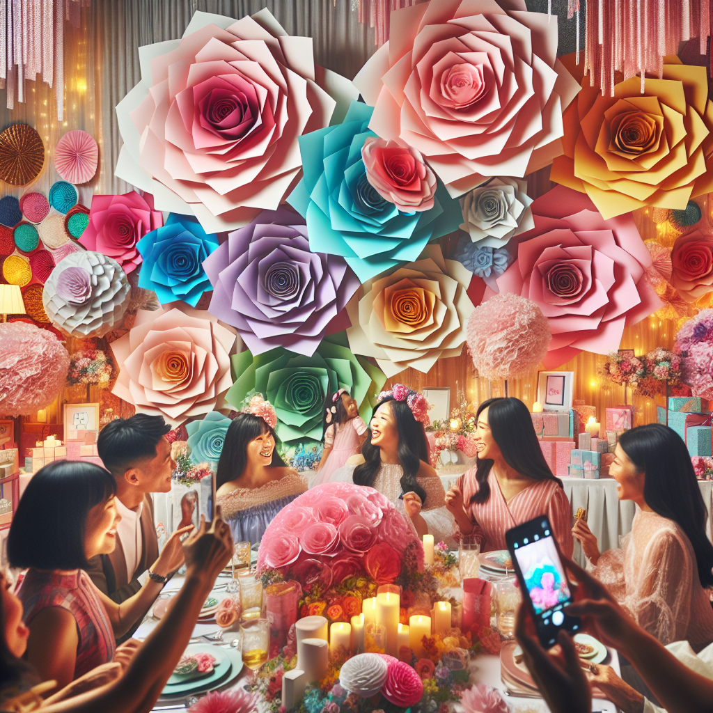 Personalized Paper Flower Decorations: Adding a Unique Touch to Birthday Parties  