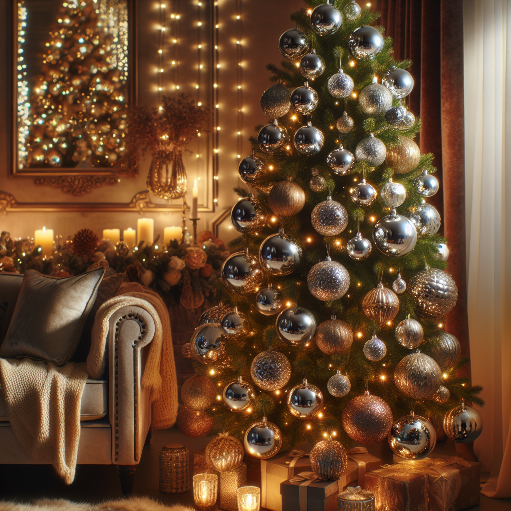 Transform Your Christmas Tree with Reflective Glass Ornaments for Contemporary Decoration  