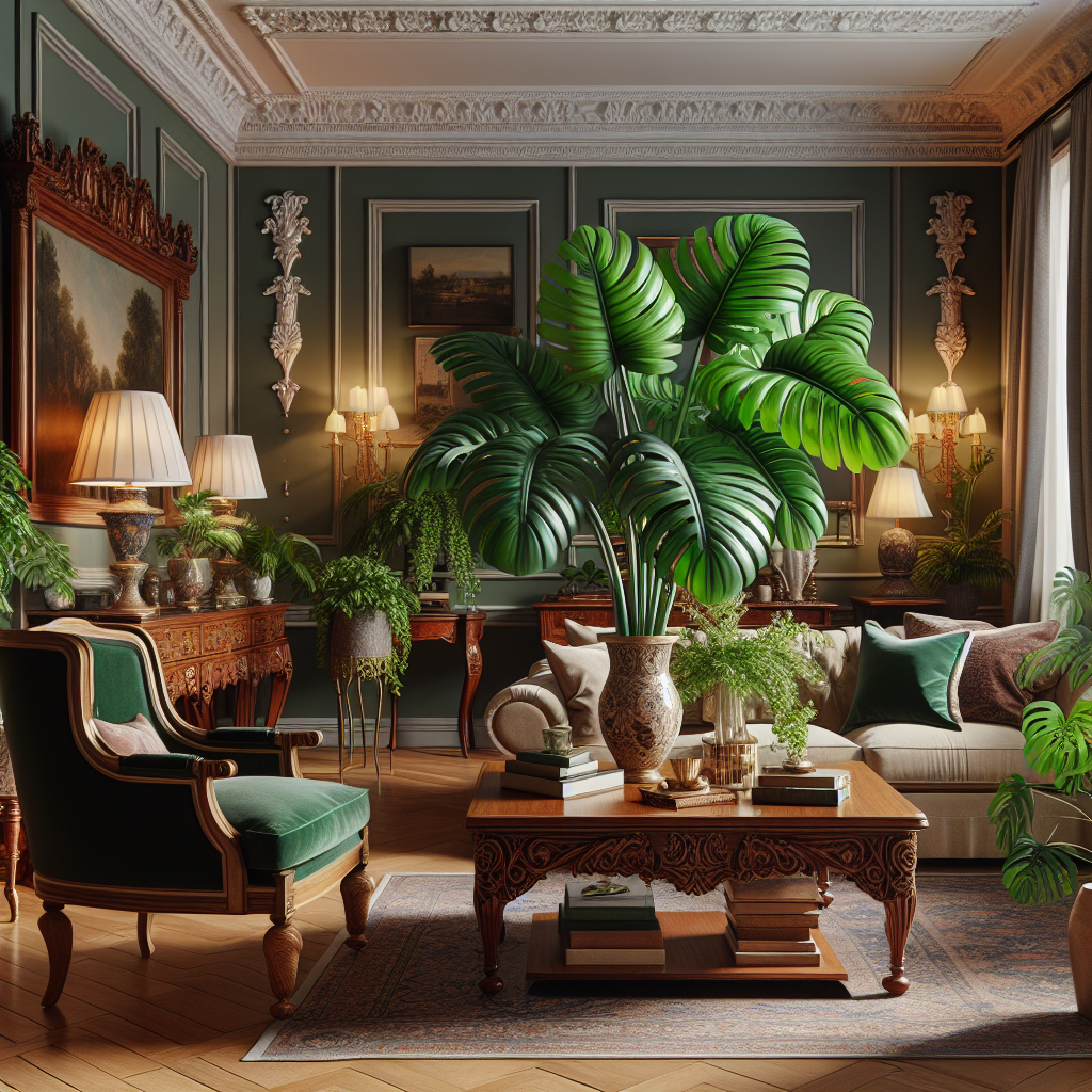 Enhancing Traditional Interiors with Faux Tropical Plants  