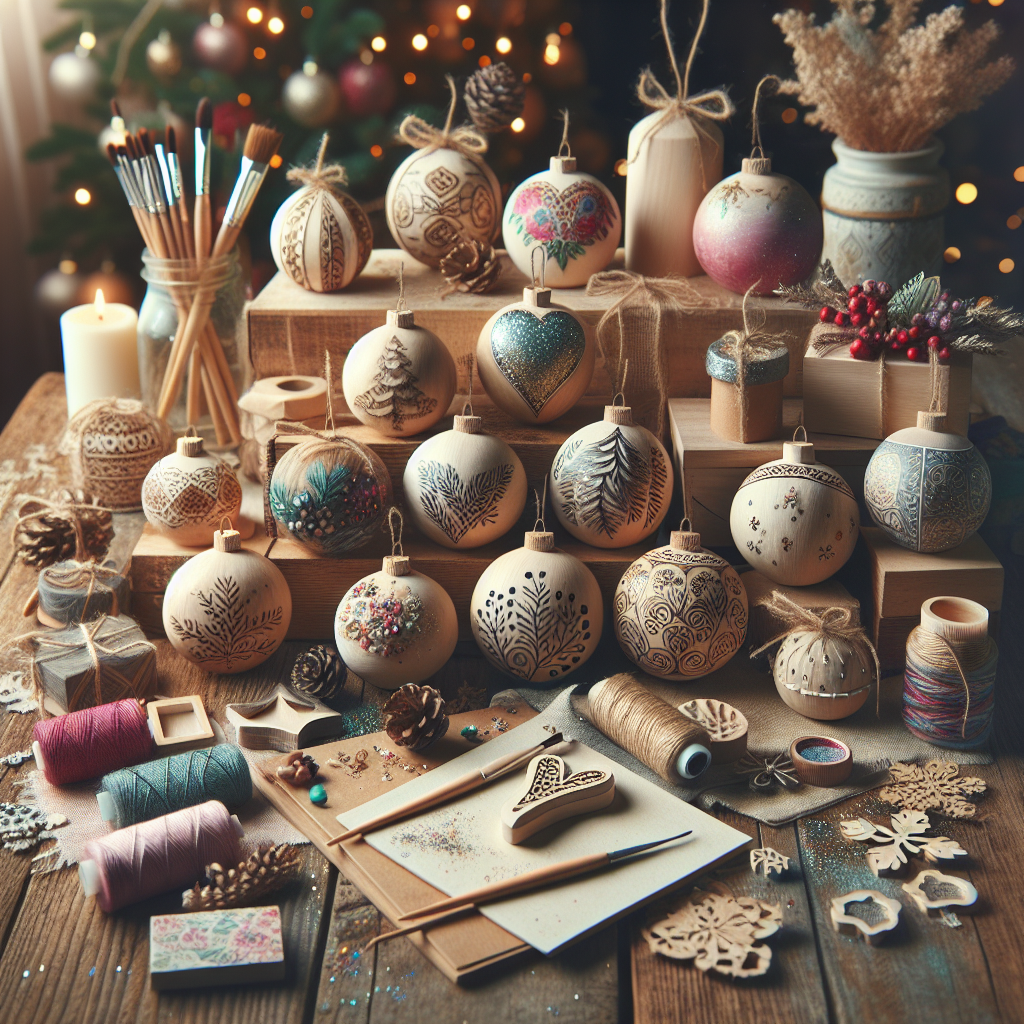 Exploring Creative Ways to Decorate Blank Wooden Ornaments for Christmas  