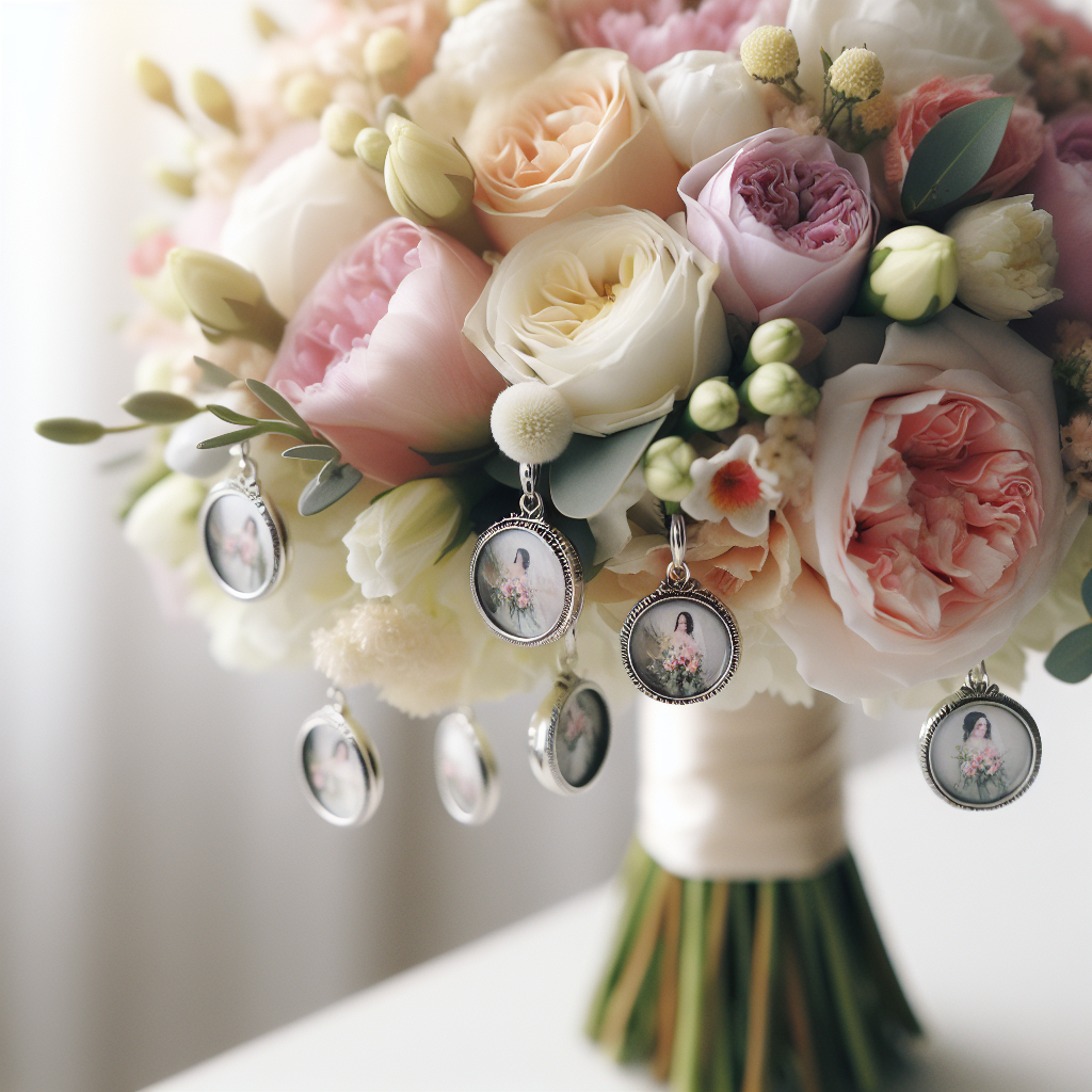 The Emotional Significance of Custom Memorial Photo Charms for Wedding Bouquets   The Emotional Significance of Custom Memorial Photo Charms for Wedding Bouquets