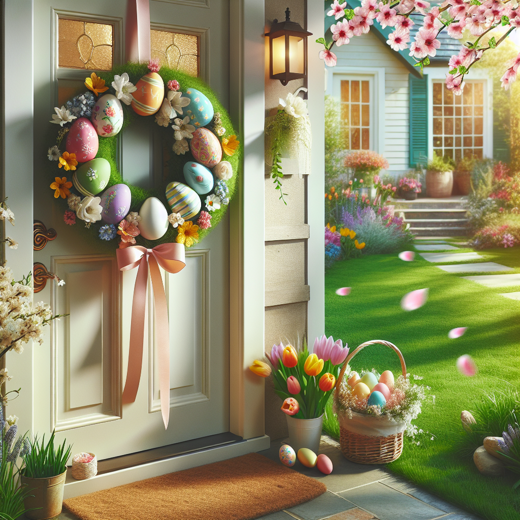 Customizable Easter Wreath Designs for Personalized Home Decor  