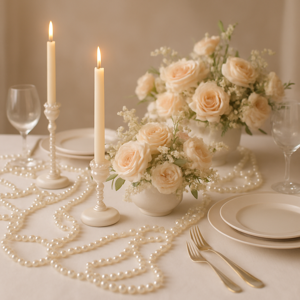Transform Your Wedding Decor with Elegant Artificial Pearl Bead Chains Transform Your Wedding Decor with Elegant Artificial Pearl Bead Chains