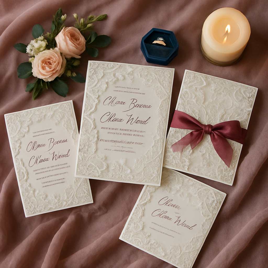 Exploring the Allure of Custom Lace Wedding Invitations for Elegant Ceremonies  