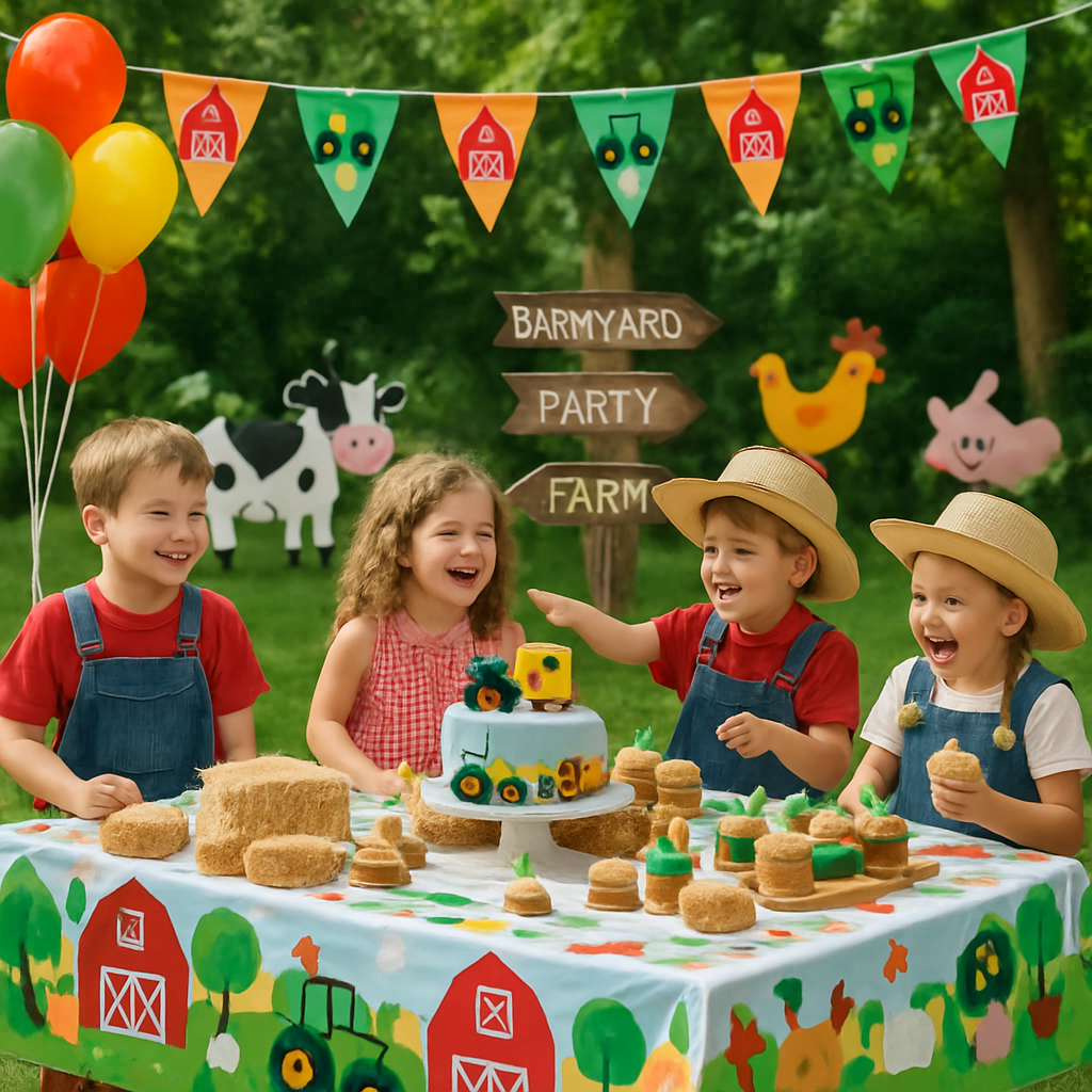 Transform Your Space with Engaging Farm Life Decor for Children's Birthday Celebrations  