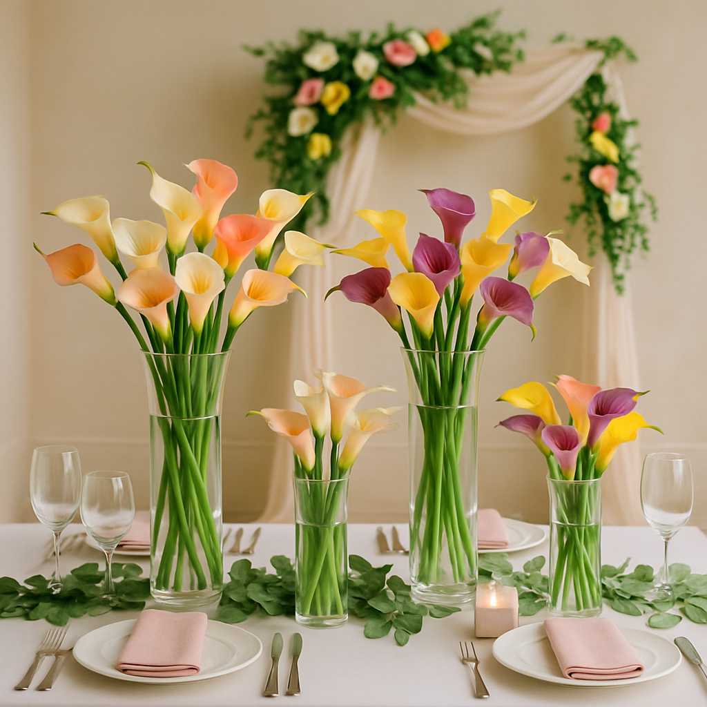 Versatile Design Ideas: How to Enhance Wedding Themes with Artificial Calla Lilies  