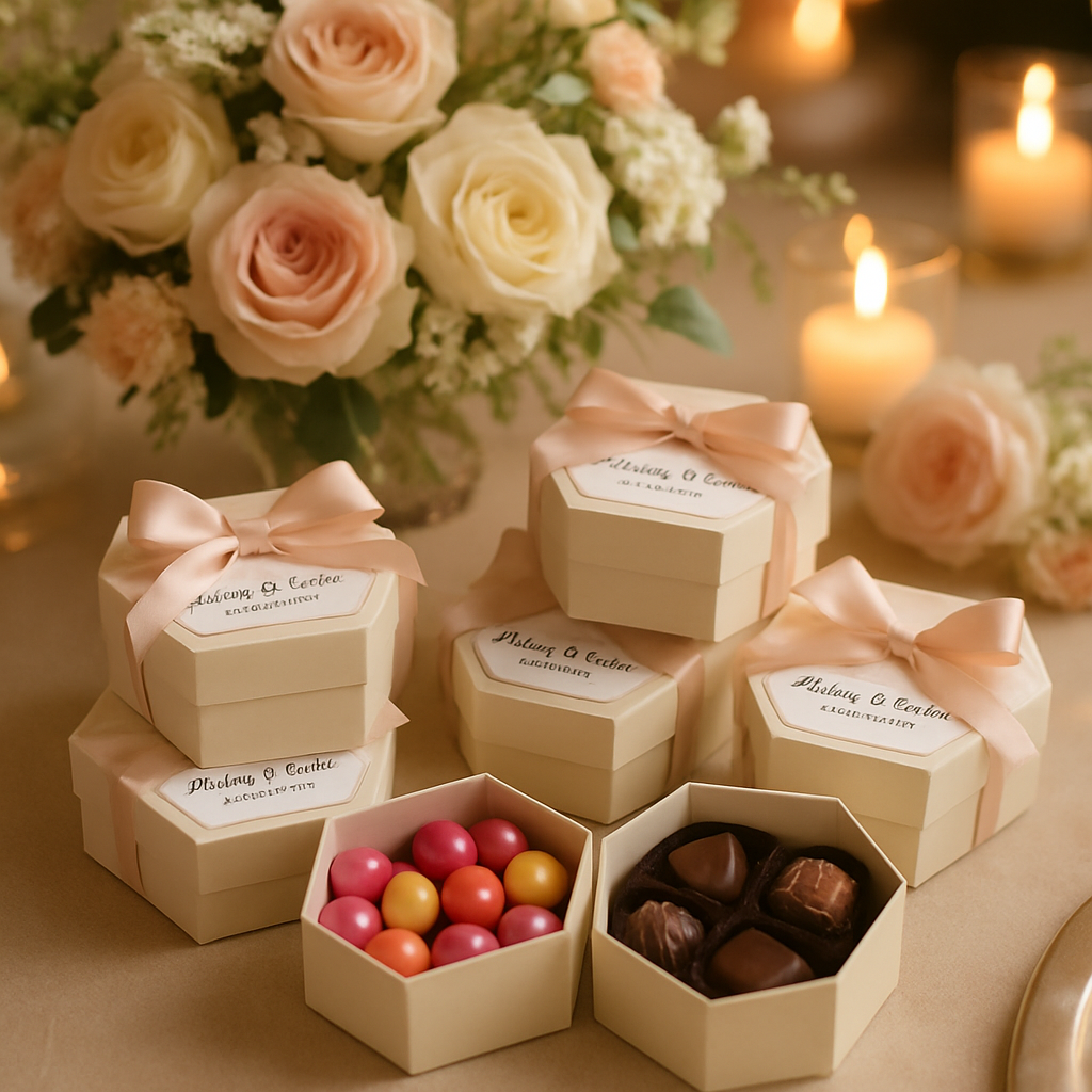 How Customizable Candy Boxes with Names and Dates Elevate Your Wedding Experience  